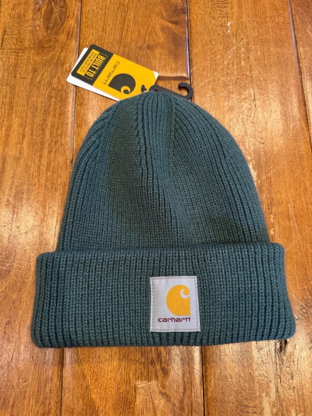 Carhartt Rib Knit Beanie - Teal Green NWT